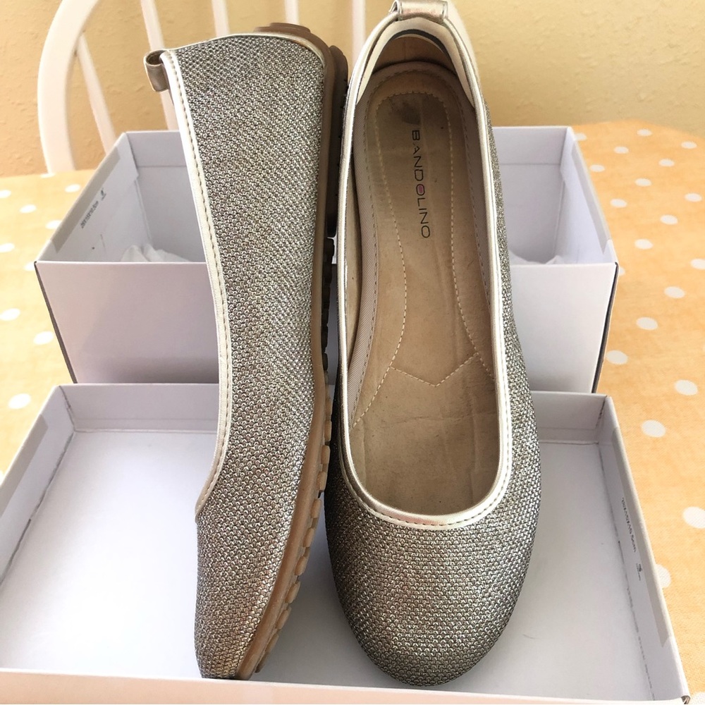 Bandolino, Manderio Sparkle Glitter Slip on Flats Women's Size 9.5